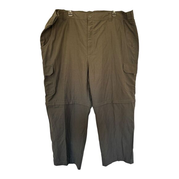 HB Harbor Bay Men's Convertible Cargo Pants in Charcoal Gray Size 2XL x 30 - Picture 1 of 12